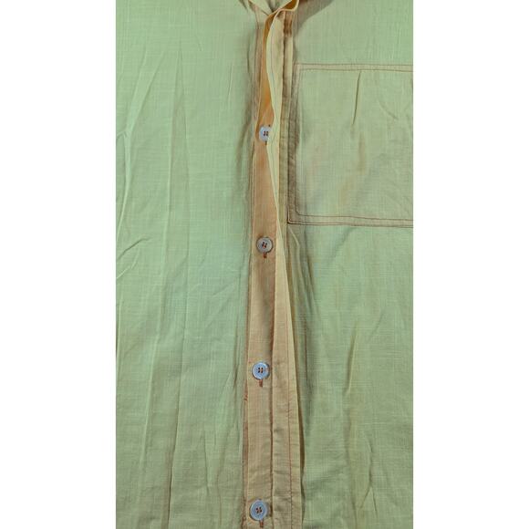 Dilemma Women Top One Size Oversize Lightweight Lagenlook Button Front Round Hem - Picture 2 of 7